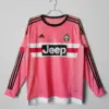 2015-16 Juventus Away Long Sleeve Retro Jersey
