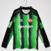 90-91 Manchester United Goal Keeper Green Long Sleeve Retro Jersey