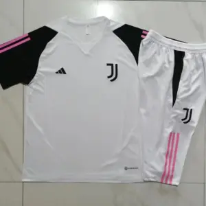 23-24 Juventus White Short sleeve training Suit