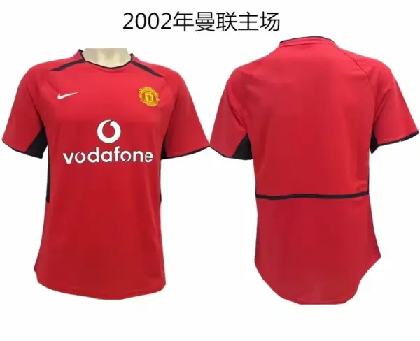 2002-2003 Manchester United Home Red Retro Jersey