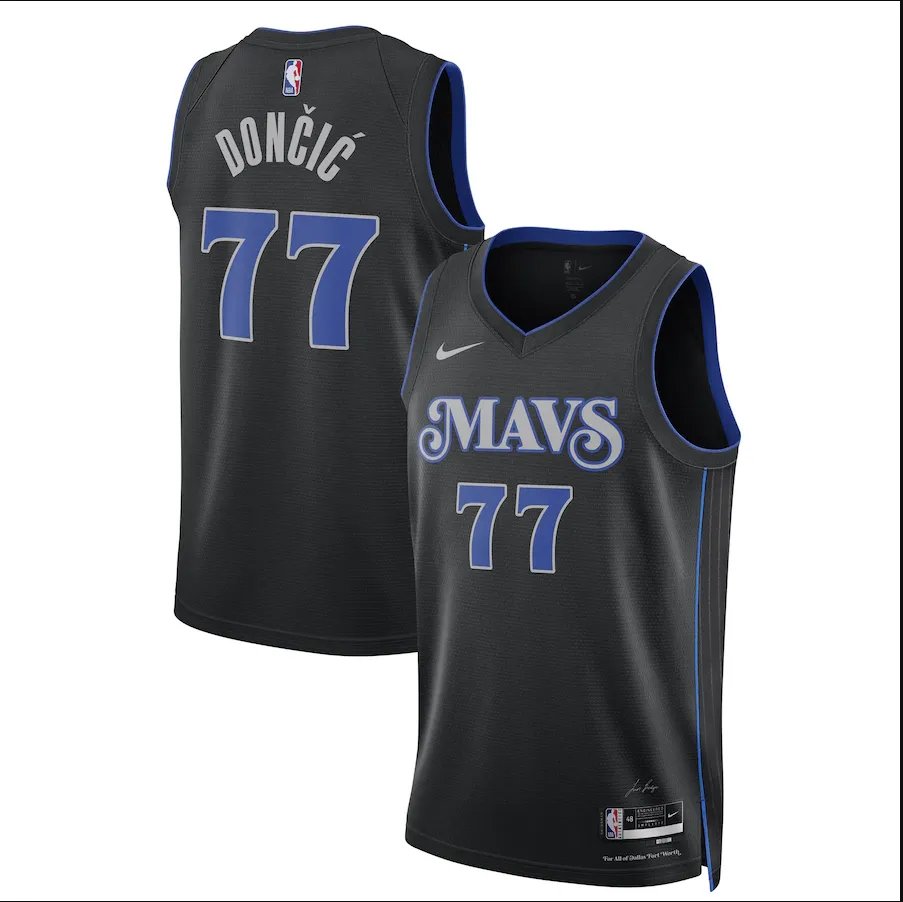 23-24 Dallas Mavericks City Edition Luka Don?i? #77 NBA Swingman Jersey