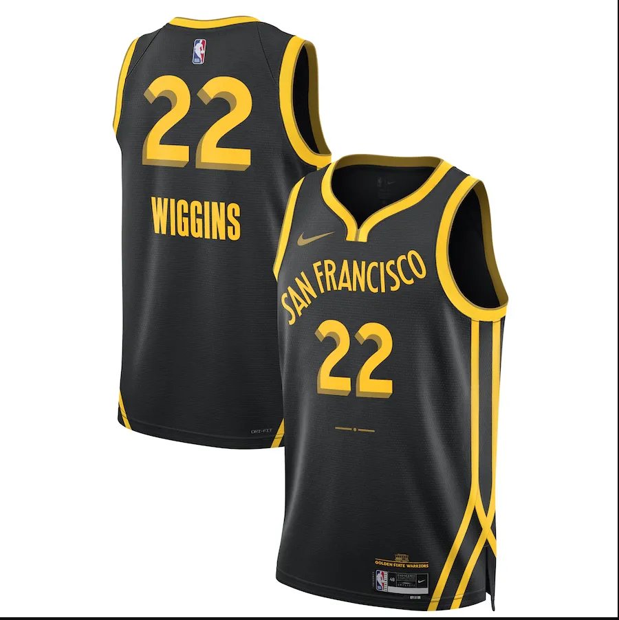 2023 Warriors City Edition Wiggins #22 NBA Swingman Jersey