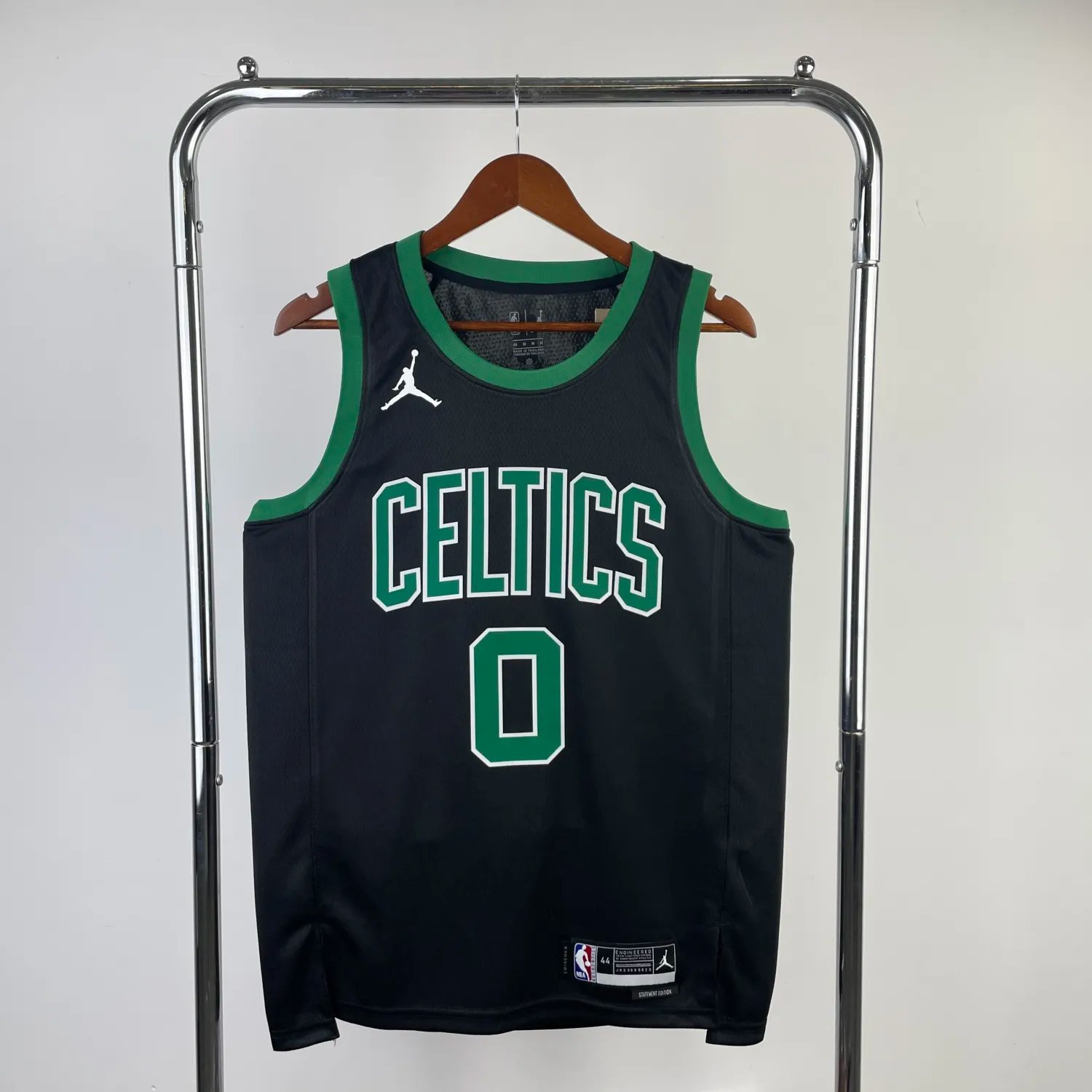 2023 Celtics Black 0#TATUM Hot Pressed Jersey
