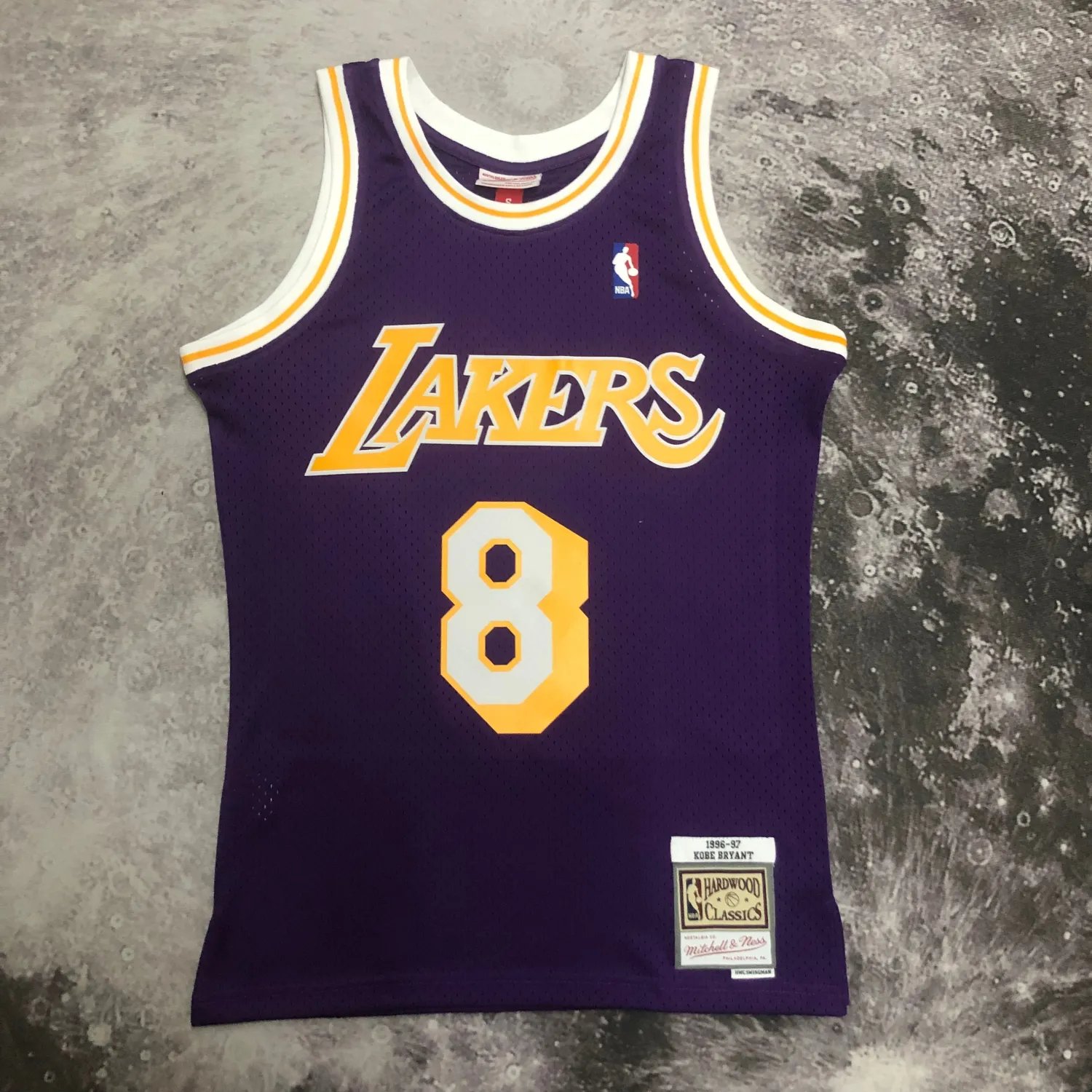 M&N 96-97 Lakers SW Purple 8# Bryant