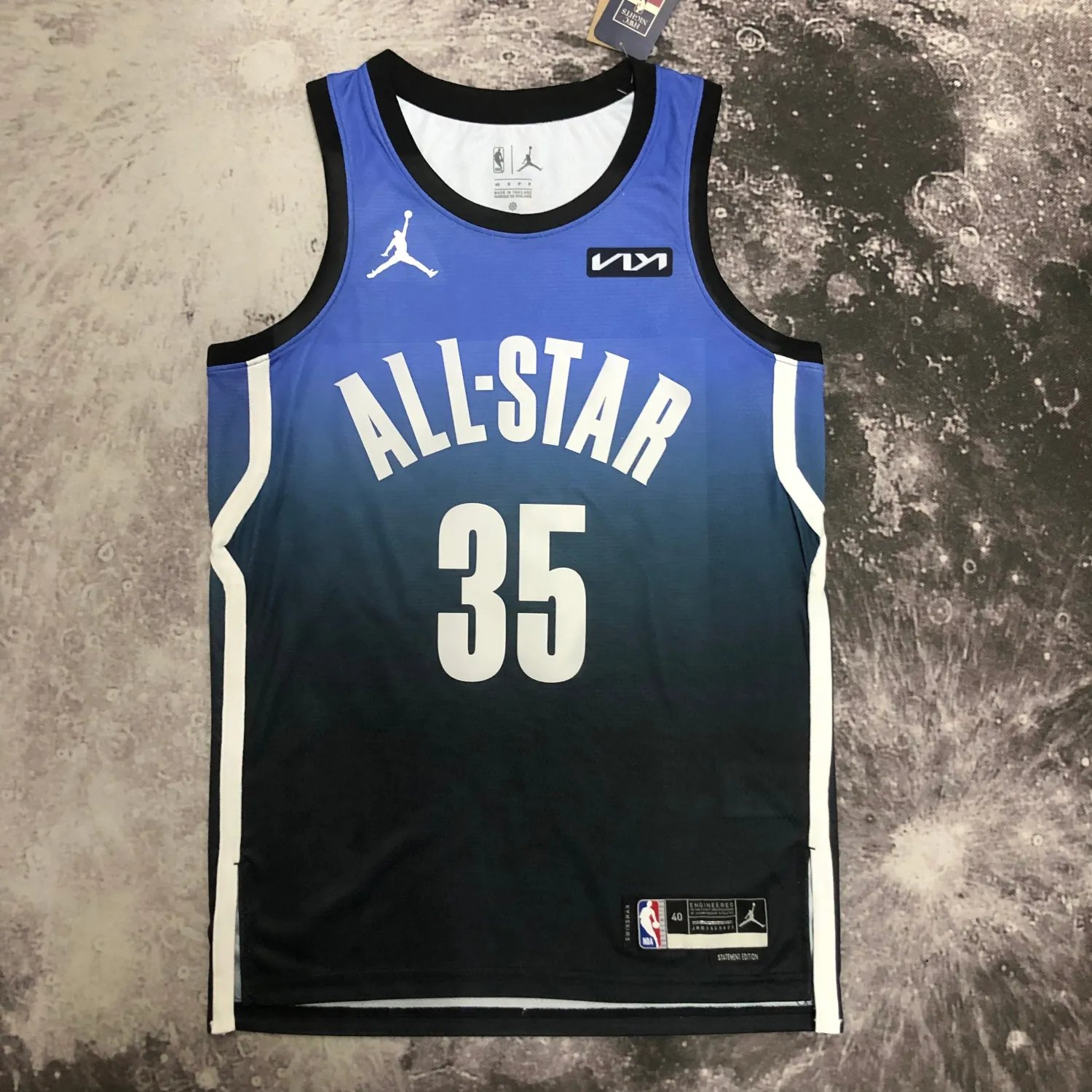 2023 NBA All Star Blue 35#DURANT Hot Pressed Jersey