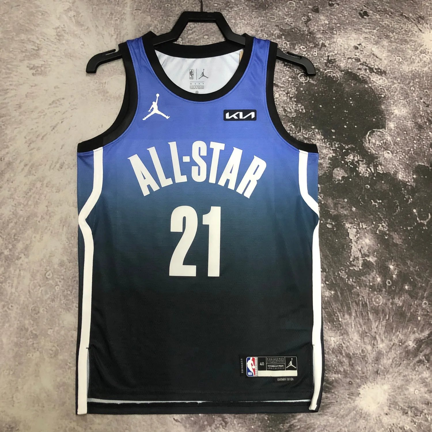 2023 NBA All Star Blue 21#EMBIIO Hot Pressed Jersey