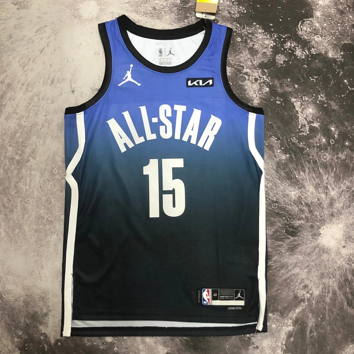 2023 NBA All Star Blue 15#JOKIC Hot Pressed Jersey