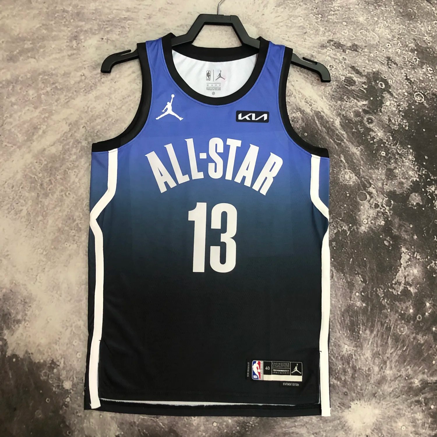 2023 NBA All Star Blue 13#GEORGE Hot Pressed Jersey