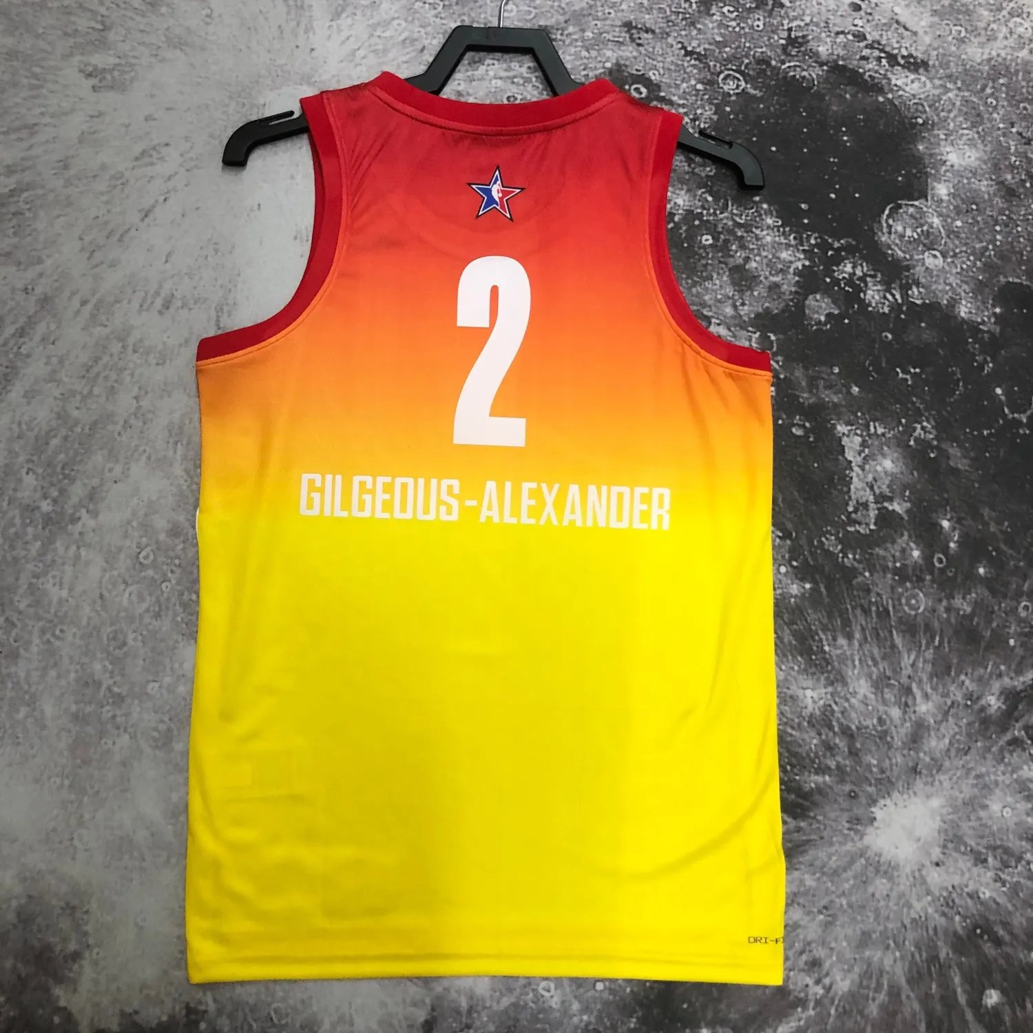2023 NBA All Star Yellow 2#ALEXANDER Hot Pressed Jersey