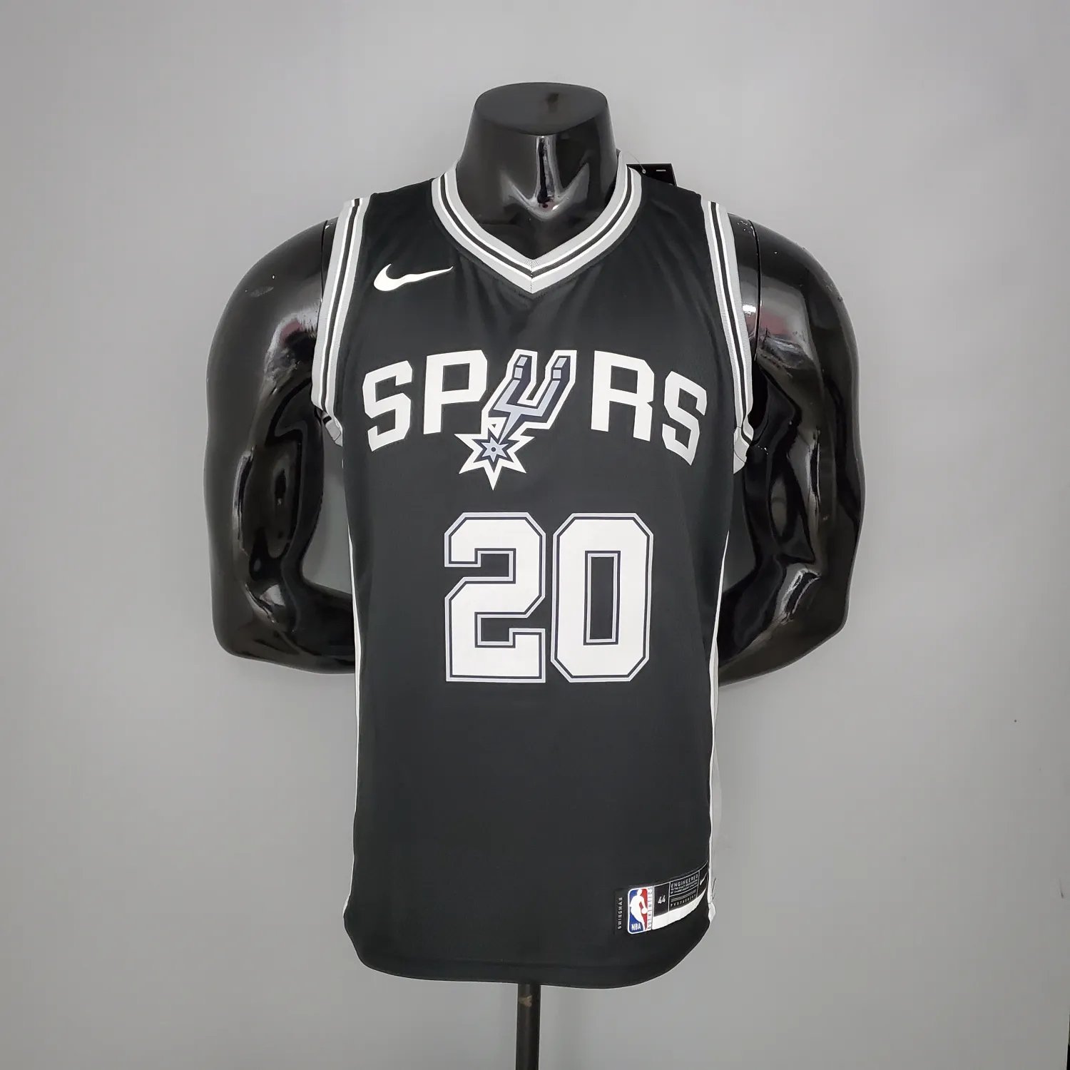 GINOBILI#20 Spurs Black NBA Jersey
