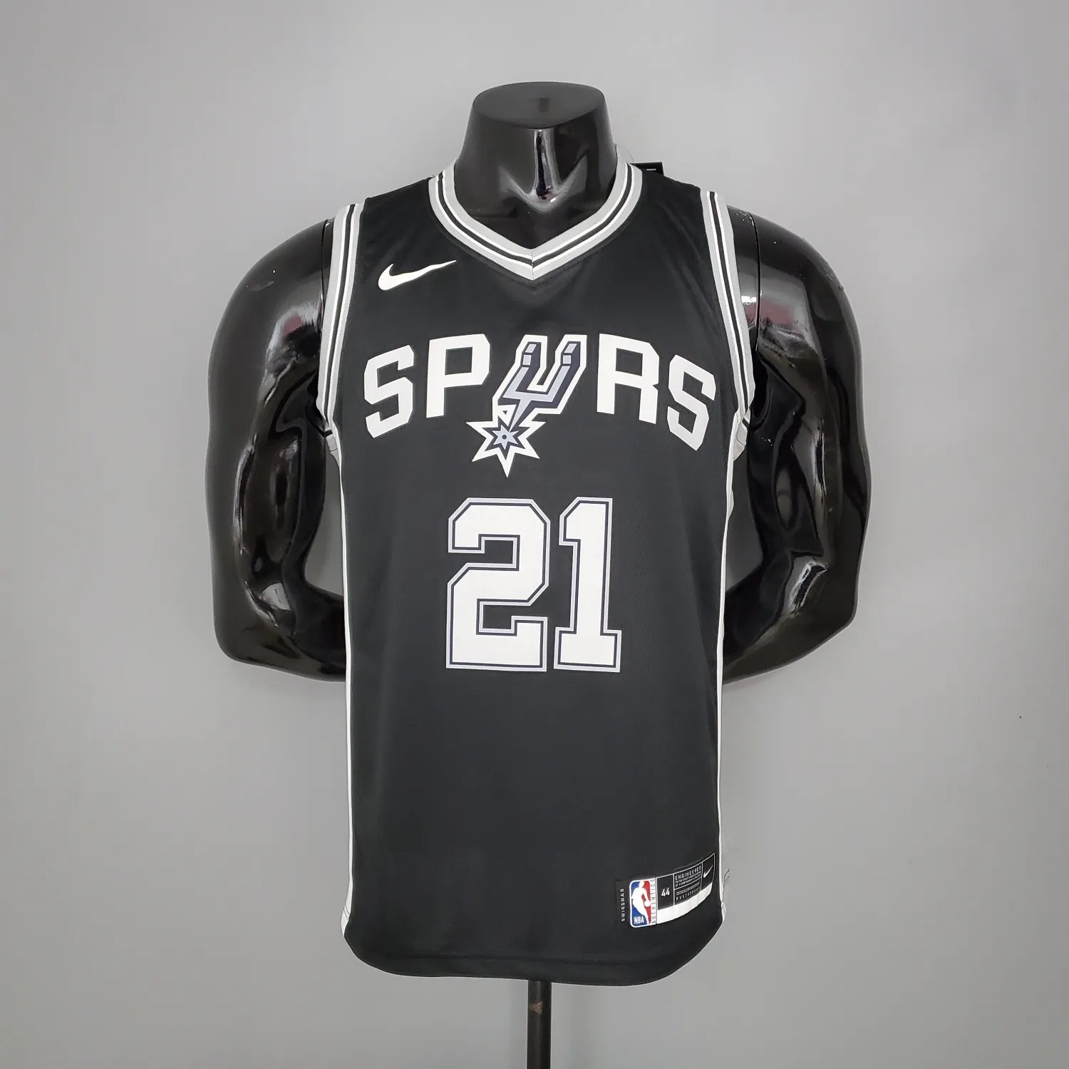 DUNCAN#21 Spurs Black NBA Jersey