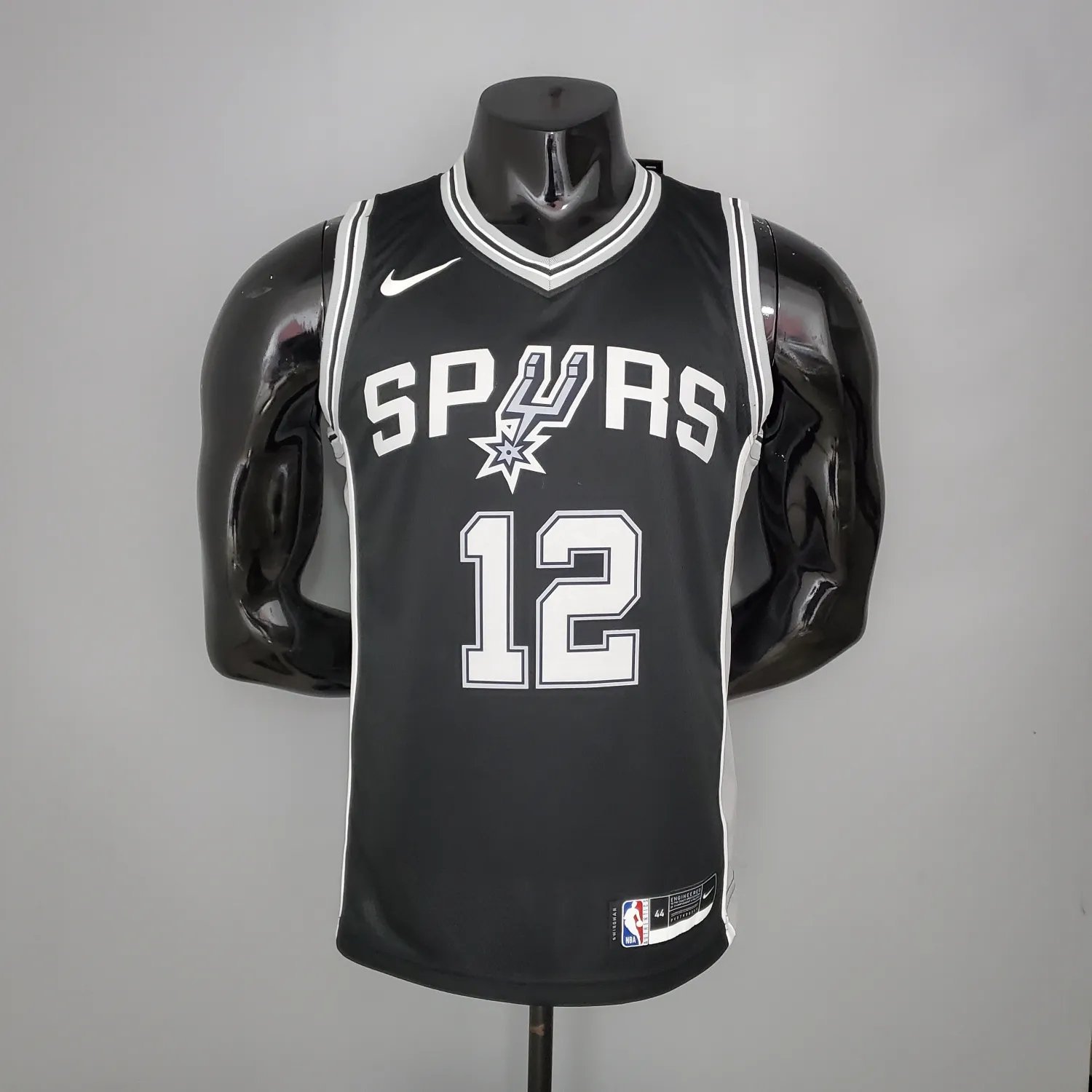 ALDRIDGE#12 Spurs Black NBA Jersey