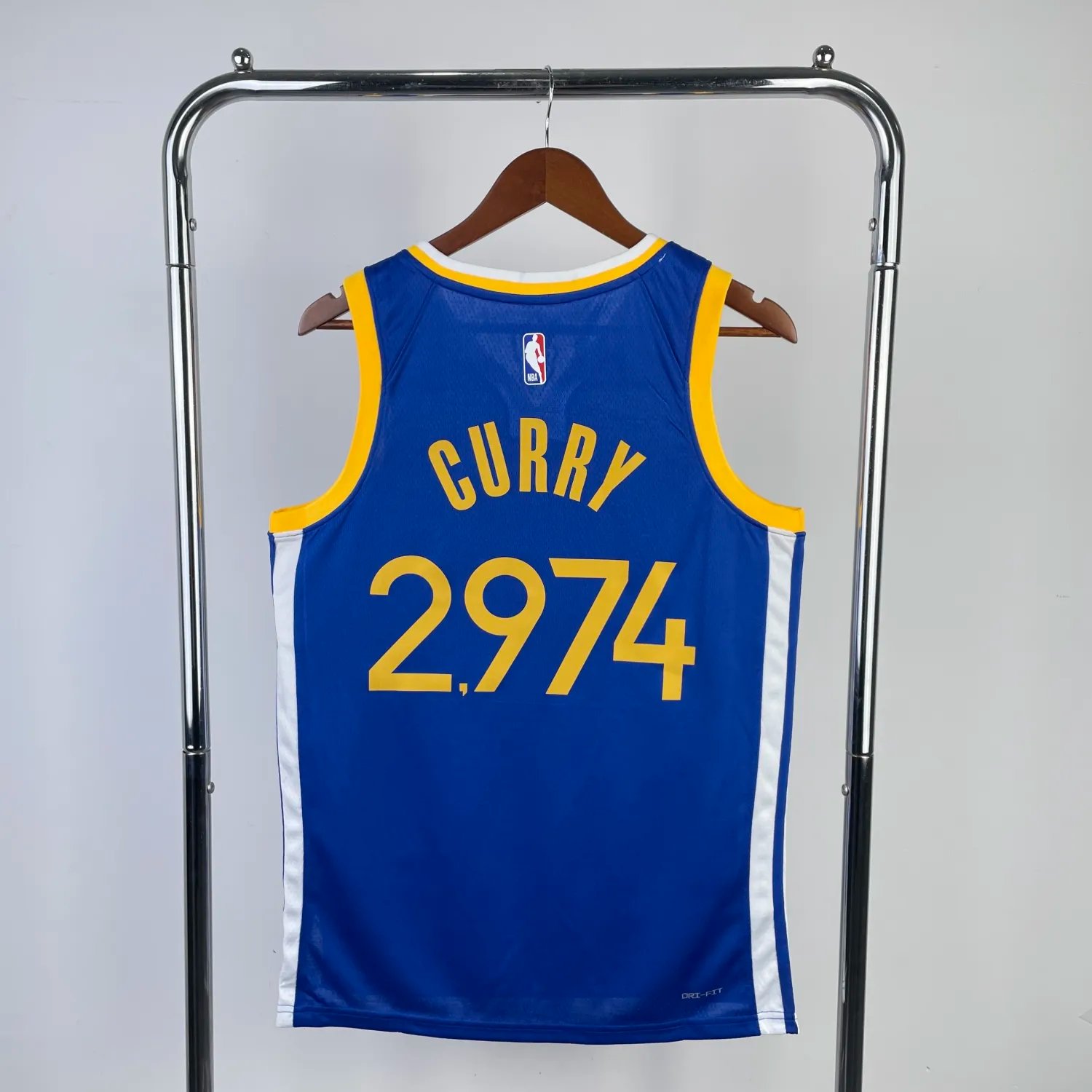 2023 Warriors Away Curry #2974 NBA Swingman Jersey