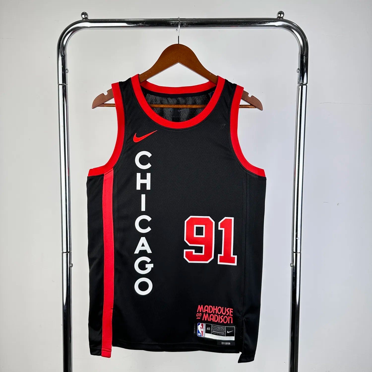23-24 Chicago Bulls City Edition Dennis Rodman #91 Swingman NBA Jersey