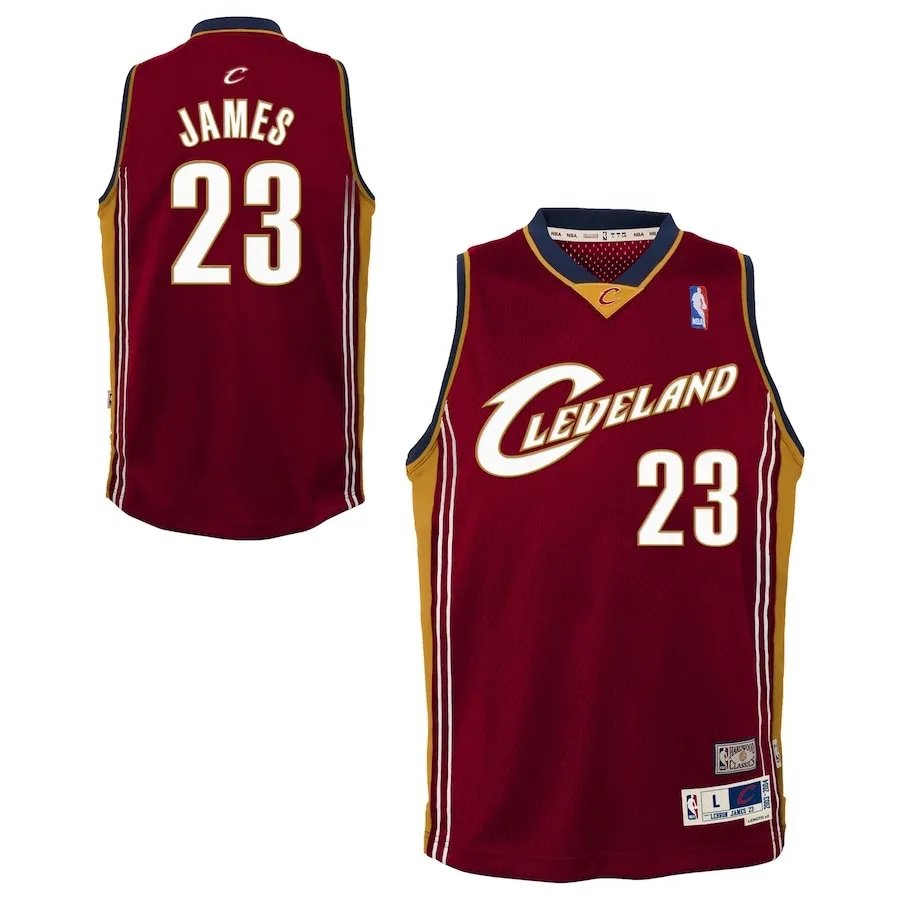 2003-04 Cleveland Cavaliers Hardwood Classics LeBron James#23 Swingman NBA Jersey