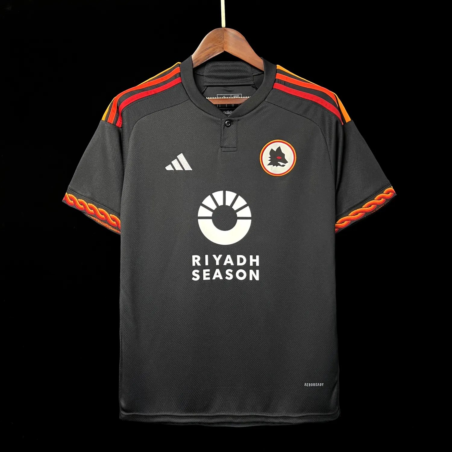 23-24 AS Roma Third Fans Jersey Sponsored