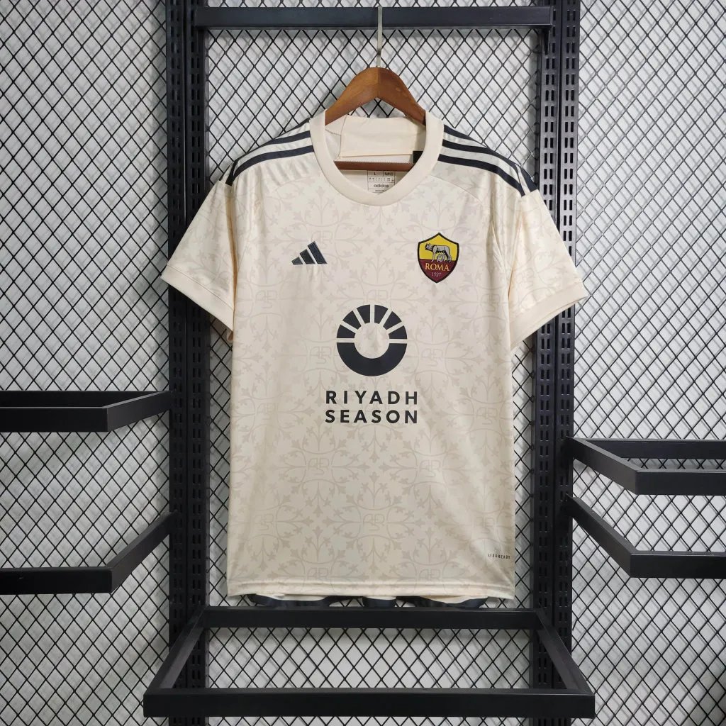 23-24 AS Roma Away Fans Jersey Sponsored