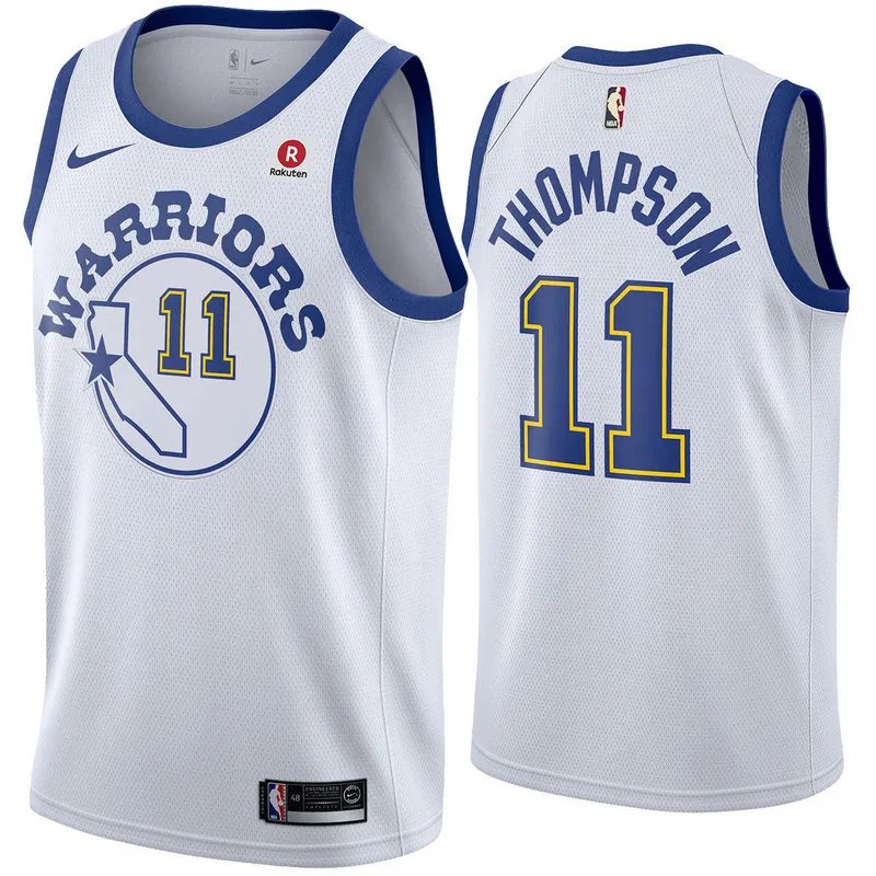 Golden State Retro White Hot Pressed Jersey