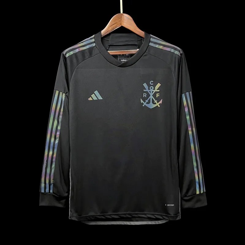23-24 Flamengo Third Long Sleeve Fans Jersey