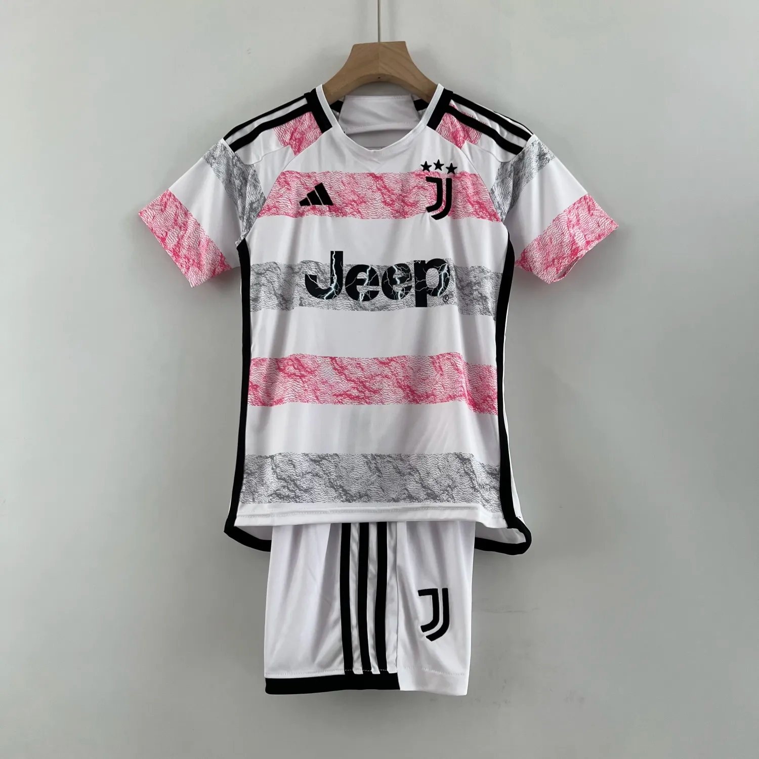 23-24 Juventus Away Kids Kit
