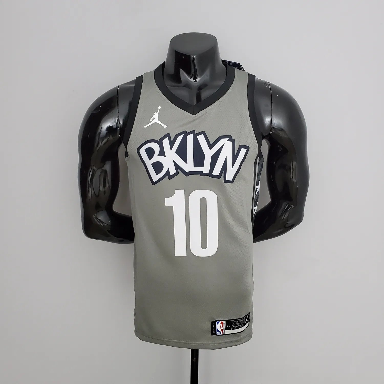 Nets Simmons #10 Flyer Grey NBA Jersey